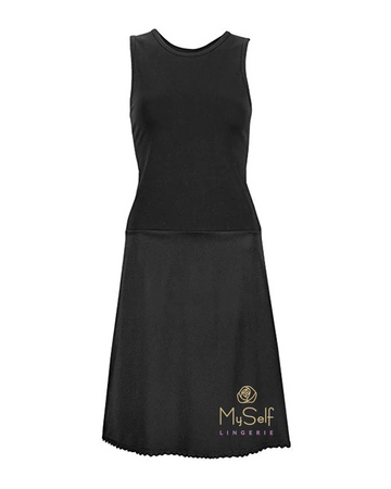 Valair 3837 Sleeveless Cotton Top Full Slip 37" myselflingerie.com